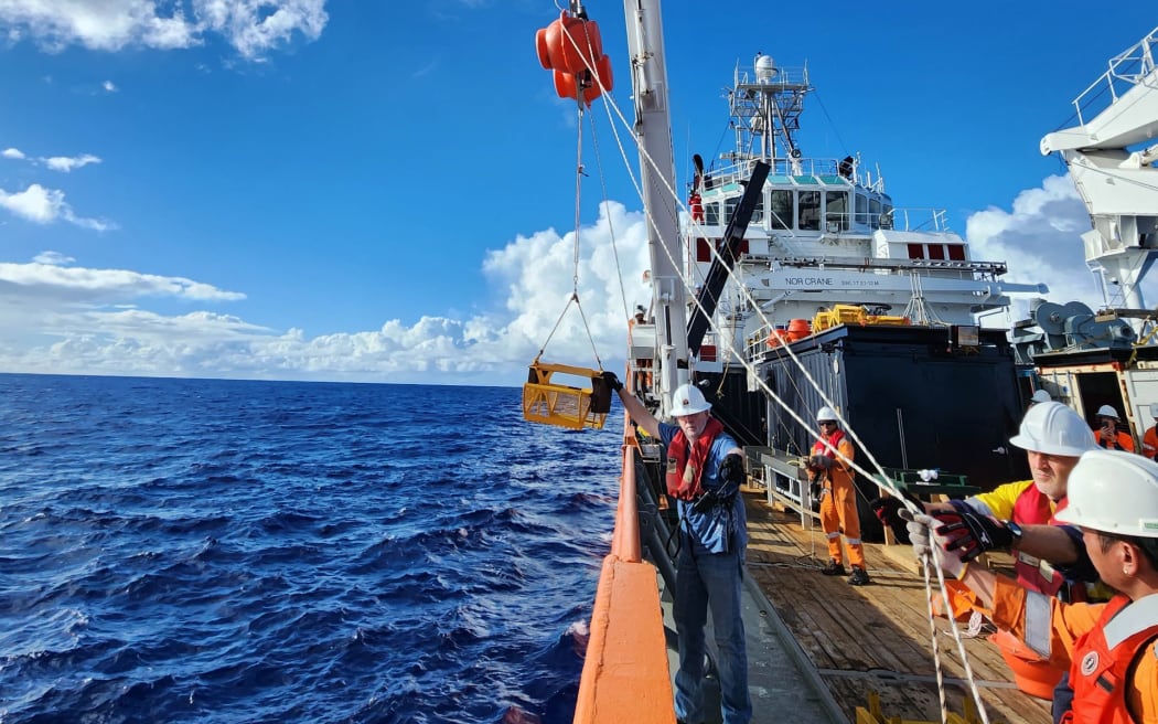 Moana Minerals Limited, CEO Hans Smit on board the company’s research vessel.