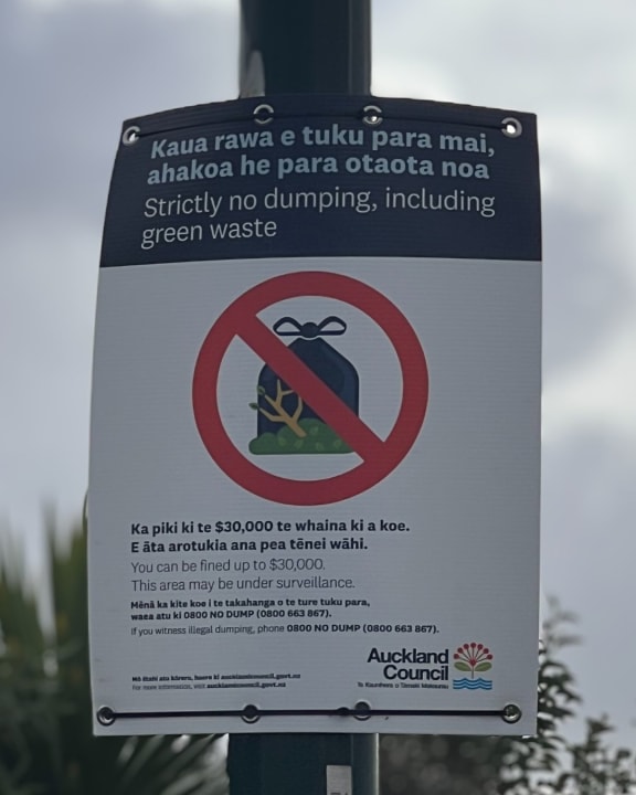 There are signs visible in the area warning people they could be fined but the empty lots are still hot spots for illegal dumping.