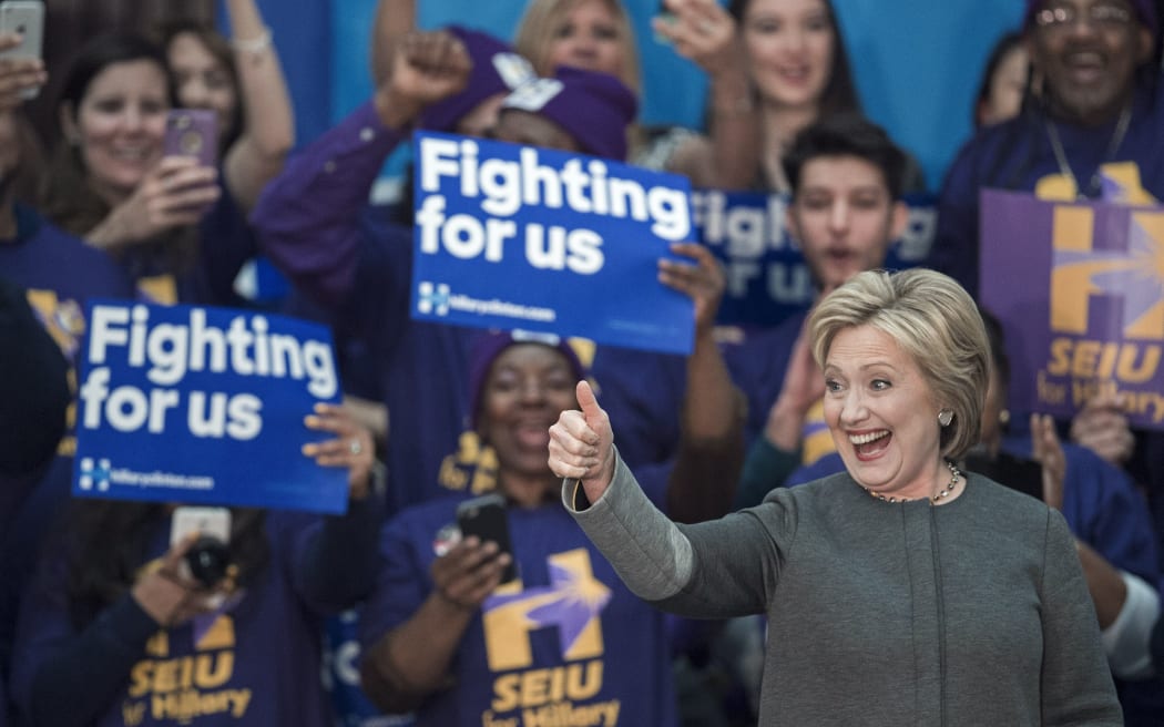 Hillary Clinton on the campaign trail