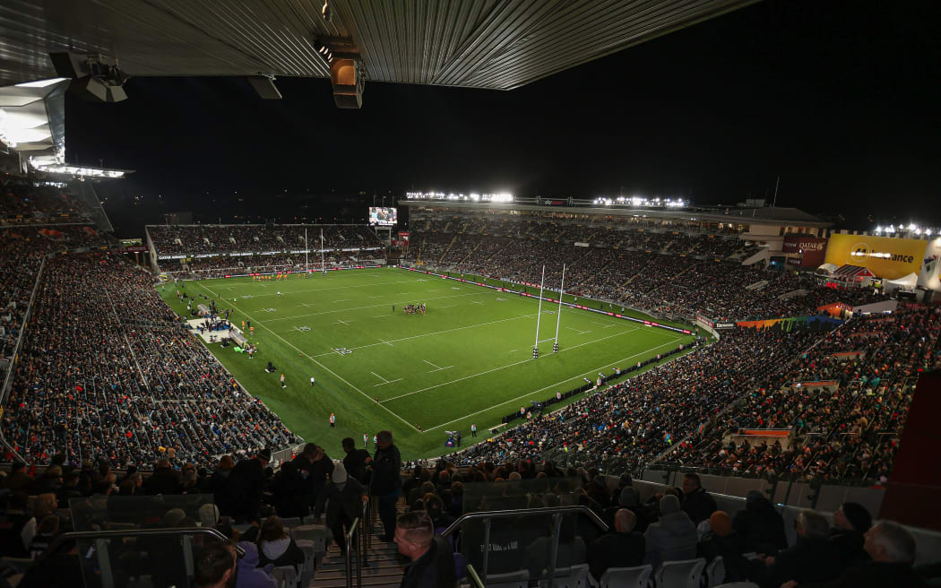 General view of Eden Park ahead of the 2021 Bledisloe Cup test.
