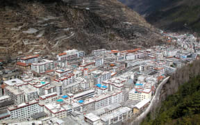 Cityscape in a valley