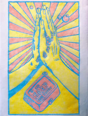 Maya Wilson's lockdown t-shirt design