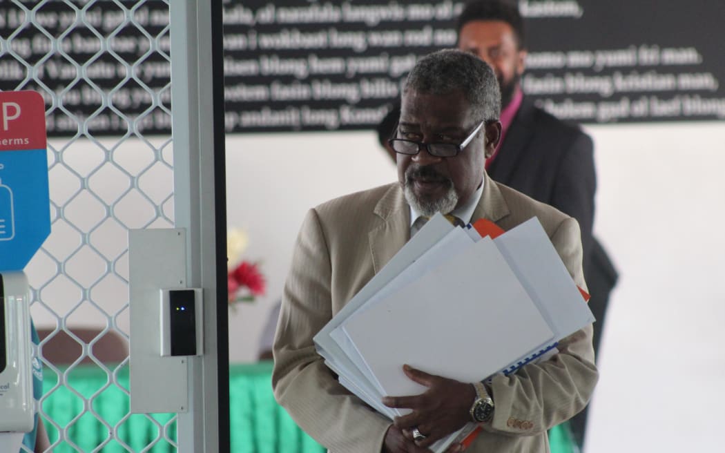 Bruno Leingkone at the Parliament Complex.