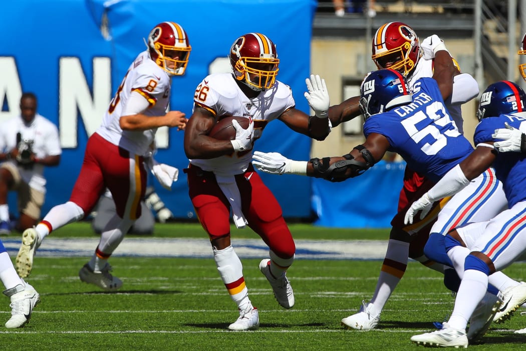 Washington Redskins running back Adrian Peterson.