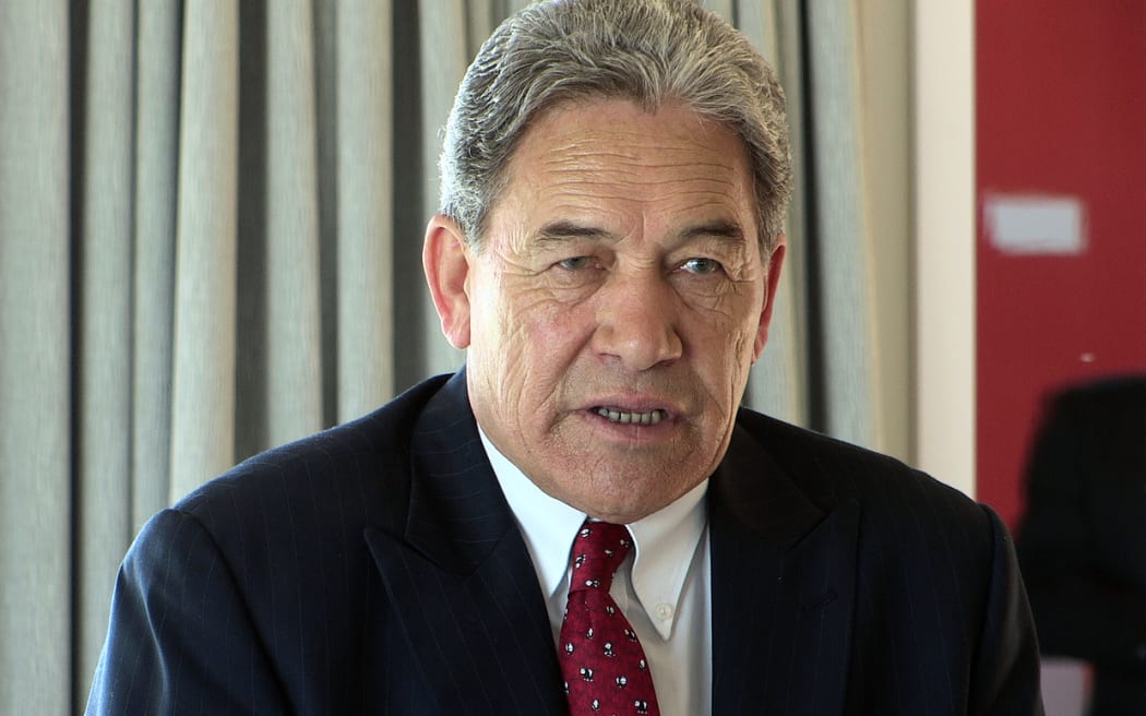 100914. Photo Diego Opatowski / RNZ. Winston Peters talking about police numbers at Hutt Gables Retirement Village.