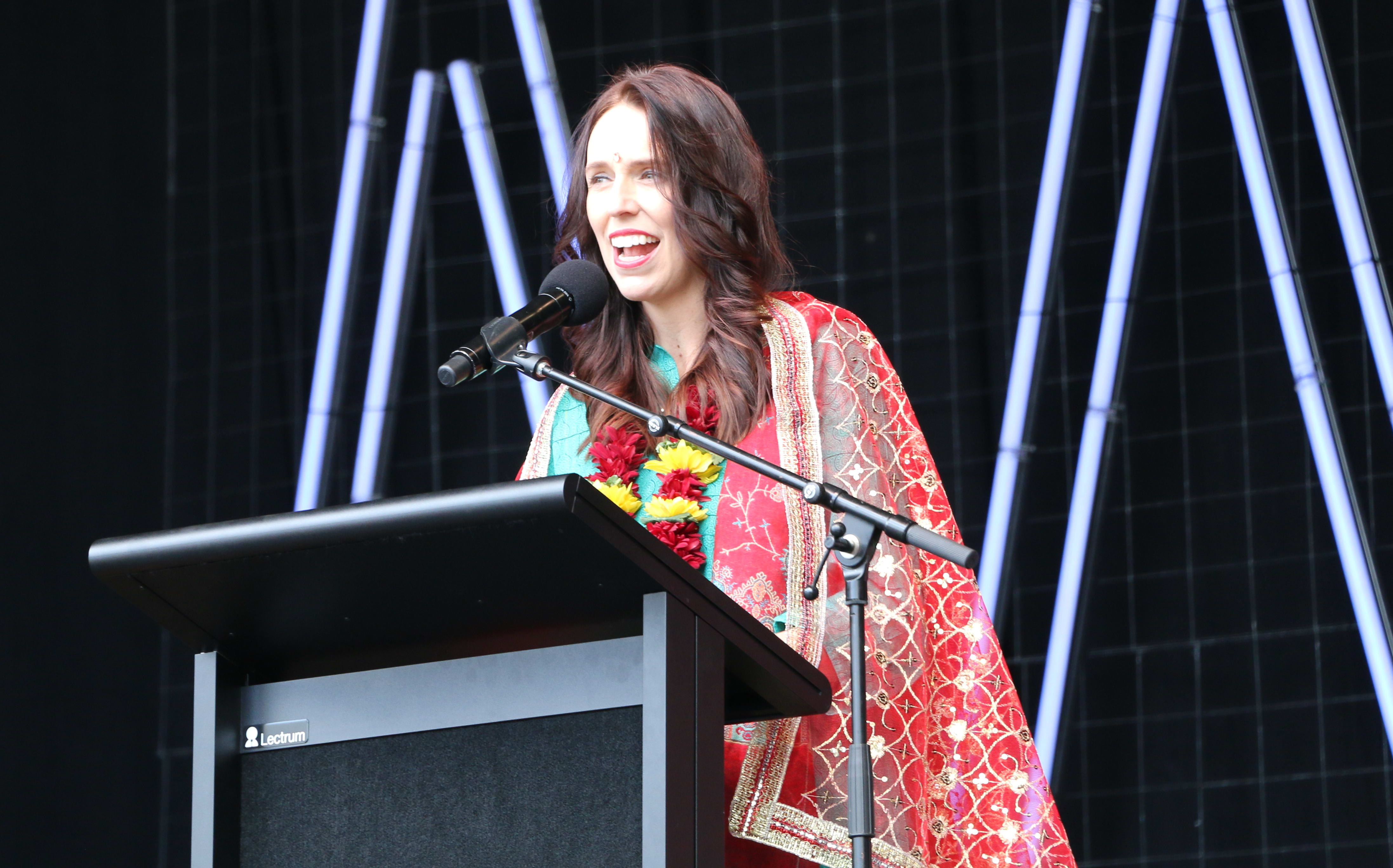 Prime Minister Jacinda Ardern officially opened the Diwali festival at the Aotea Centre.