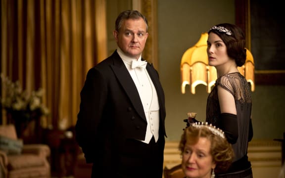 Downton Abbey TV series, Hugh Bonneville and Michelle Dockery.