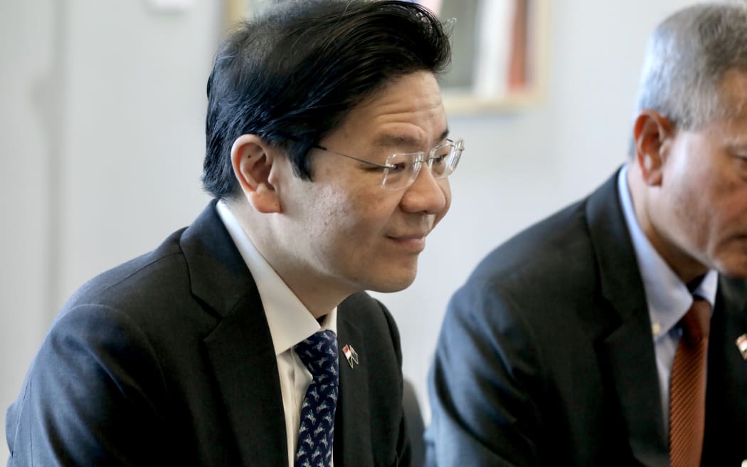 Singaporean PM Lawrence Wong at Government House in Auckland
