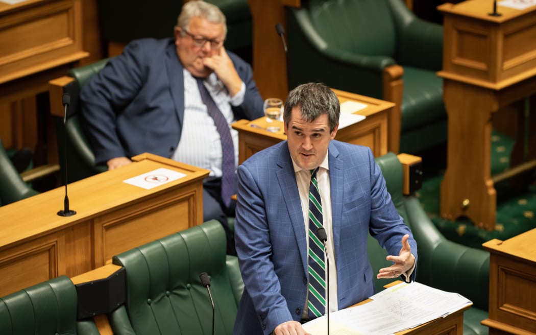 National MP Chris Bishop debates in Parliament.