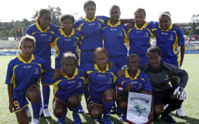 Solomon Islands U17 team at the 2010 OFC championships.