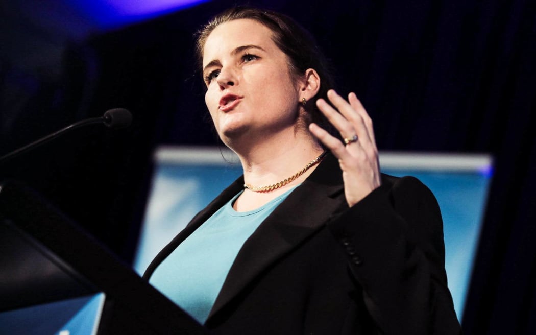 Nicola Willis at a National Party conference, May 2024, Palmerston North.