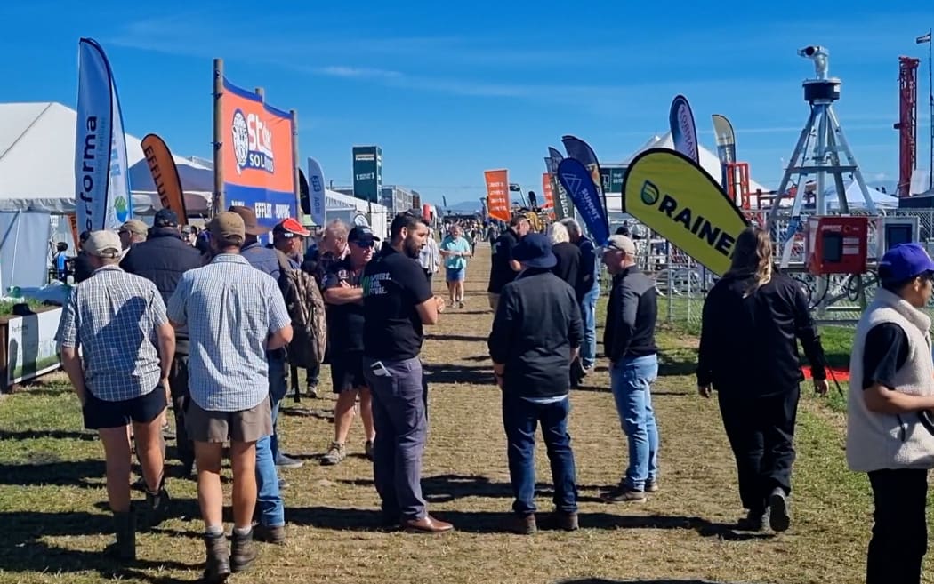 People attending South Island Agricultural Field Days.