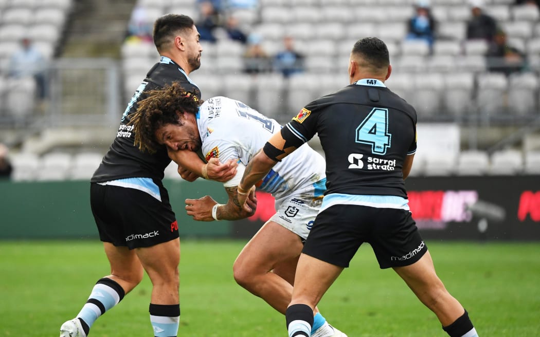 2020 NRL Round 14 - Cronulla-Sutherland Sharks v Gold Coast Titans, Netstrata Jubilee Stadium, 2020-08-15. Digital image by Chucky- Grant / NRL Photos