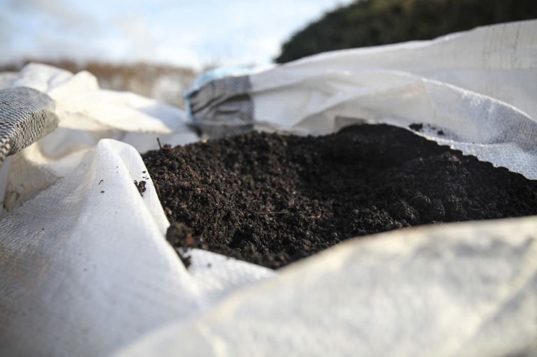 At the "Cavale" cooperative in Limoux, France the remains of the grapes that are not used to make wine are reused in the form of fertilizer.