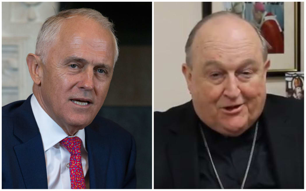 Australian Prime Minister Malcolm Turnbull and Philip Wilson.