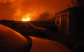 Fire at Pukaki Downs