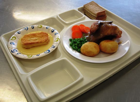 Christmas lunch in prison
