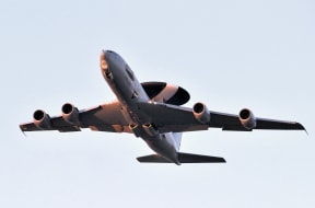 An Awacs plane of the kind being deployed by Nato.