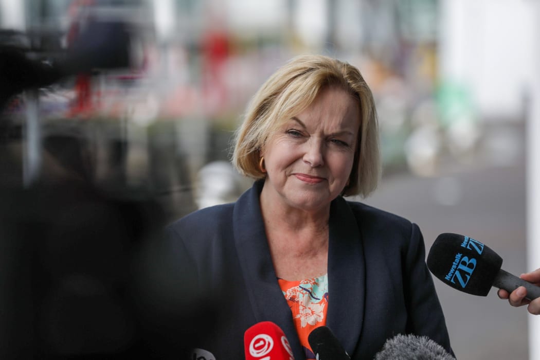 National Party leader Judith Collins holds a media conference at Stonewood Homes on 15 October, 2020.