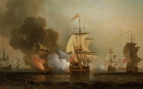 A painting in the National Maritime Museum, London, depicts the San Jose exploding before it sank off Cartagena in 1708.