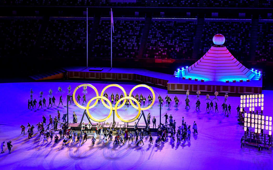 The Opening Ceremony of the Tokyo 2020 Olympic Games at the Olympic Stadium, Tokyo, Japan, Friday 23 July 2021. Mandatory credit: