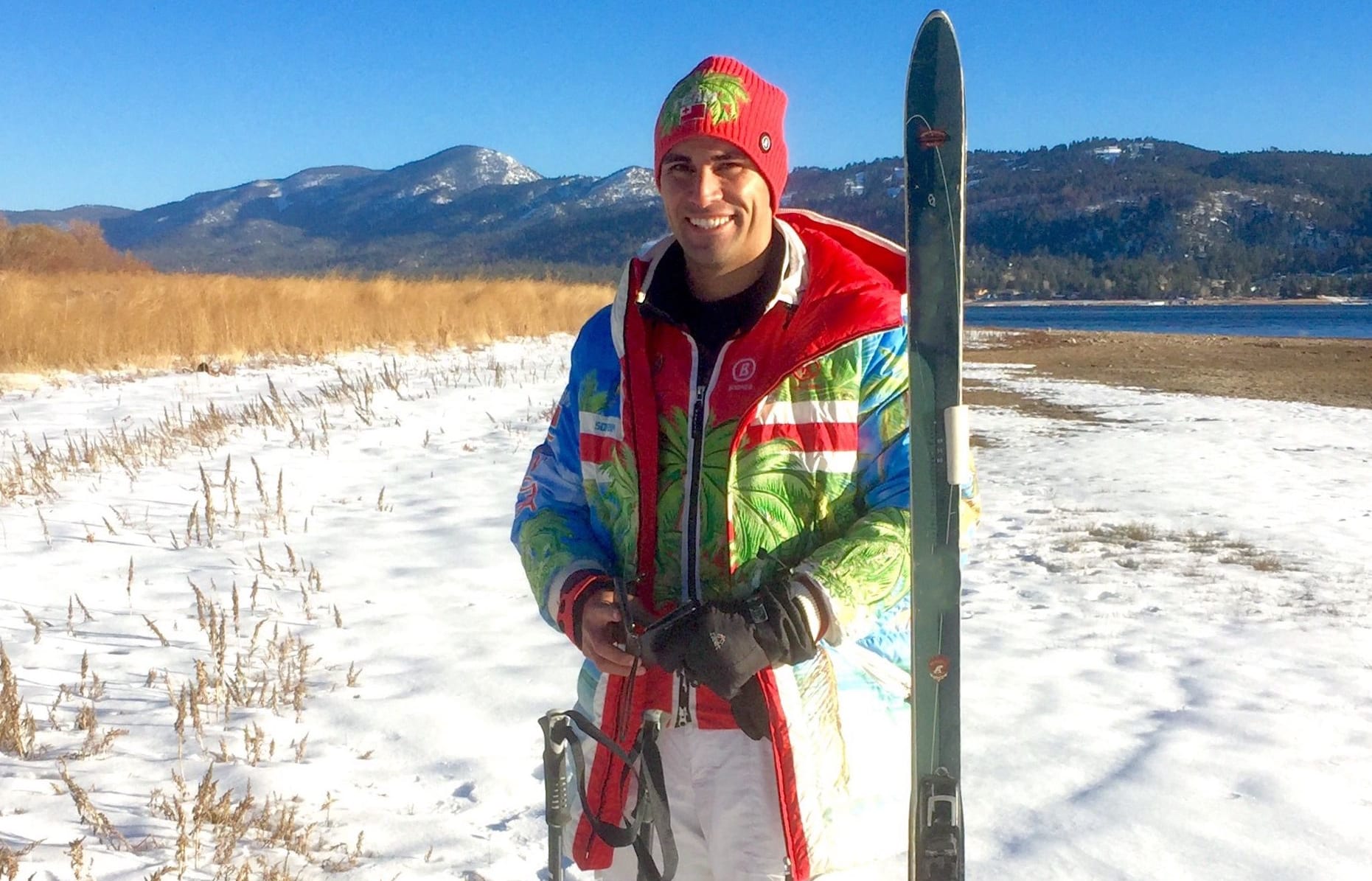 Pita Taufatofua has taken up cross-country skiing.