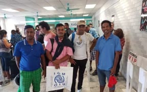 Nauruan refugees bound for the US