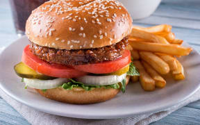 A plant based non-meat burger.