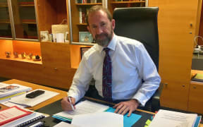 Man at office desk