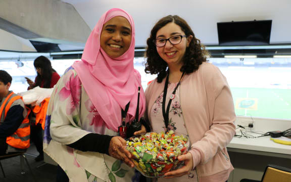 One big family, NZEid core volunteers Farhanah and Farah.