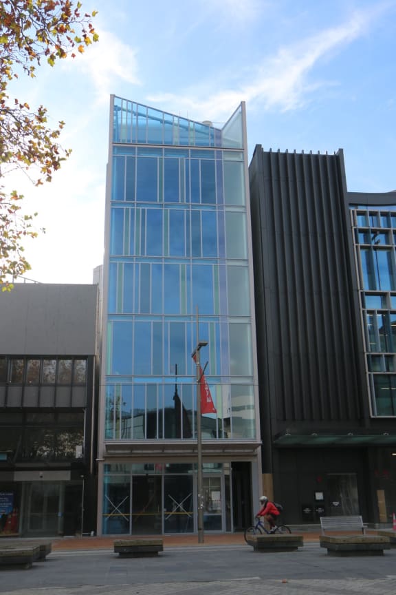 230 High Street Christchurch is the narrow, glass-fronted building in the centre.