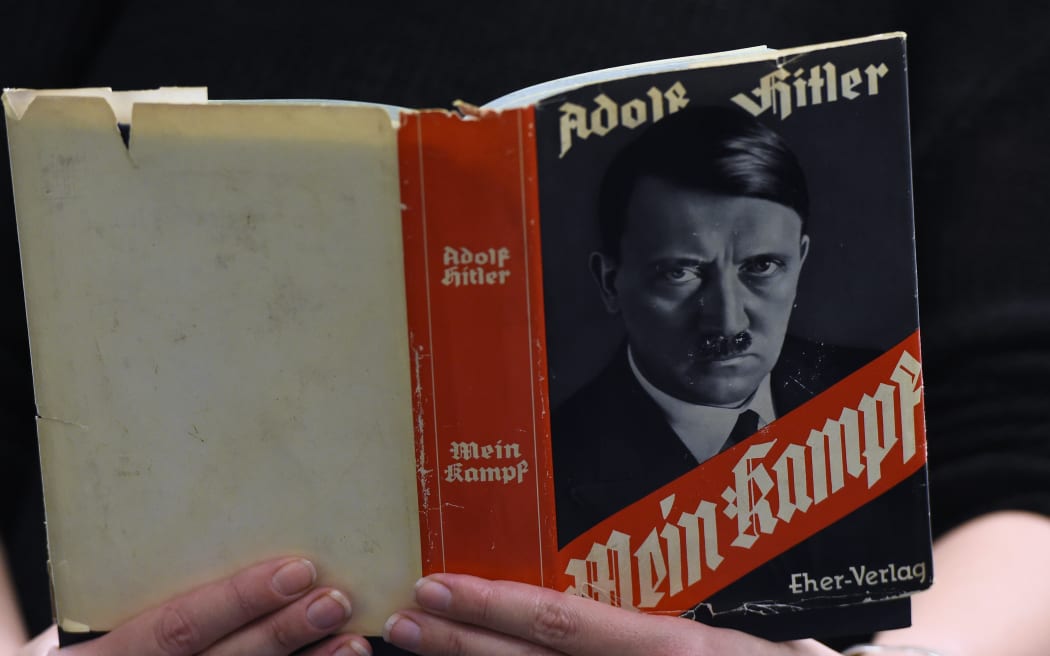 The original Mein Kampf book was written by Hitler when he was in prison in the mid 1920s.
