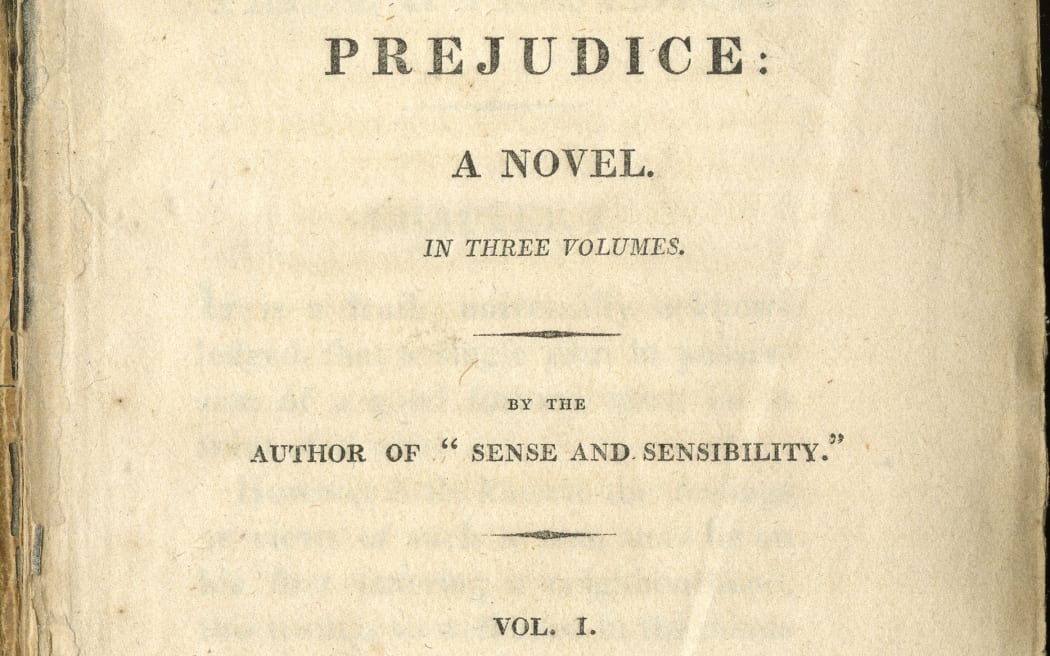Title page from the first edition of the first volume of Pride and Prejudice
