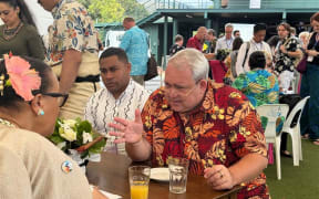 Justin Tkatchenko at 52nd Pacific Island Forum meeting in Rarotonga.