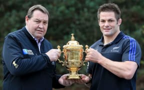 All Blacks coach Steve Hansen and All Blacks captain Richie McCaw.