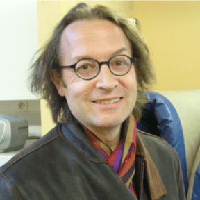 publicity shot of Belgian composer Denis Bosse