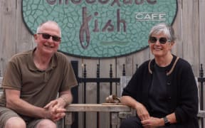 Chocolate Fish Cafe owners John and Penny Pennington