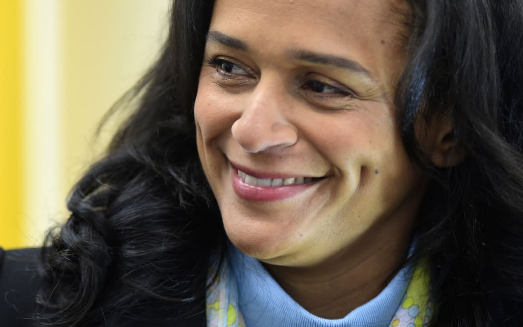 Angolan businesswoman Isabel dos Santos visits the new started EFACEC Portuguese corporation's electric mobility industrial unit in Maia. February 5, 2018