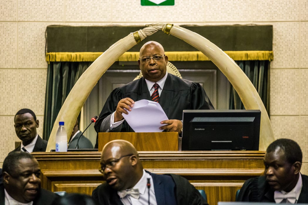 Parliament speaker Jacob Mudenda announced Robert Mugabe's resignation at the start of impeachment proceedings.