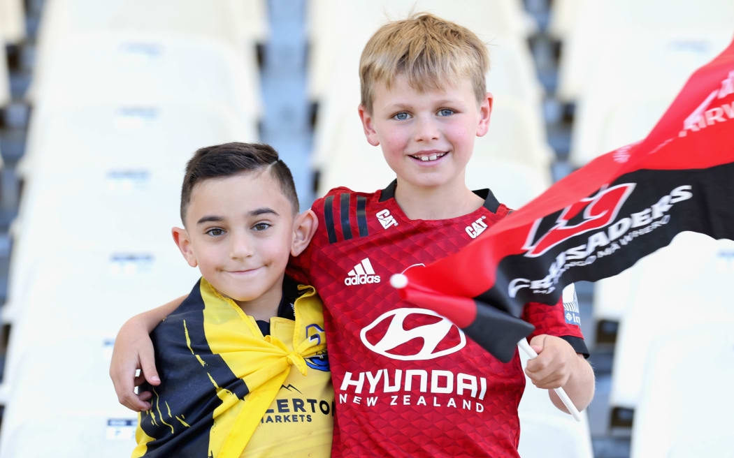 Young Hurricanes and Crusaders fans.