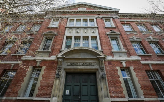 Red Lecture theatre building