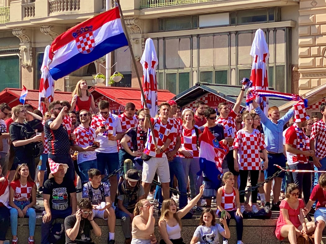 UEFA European champs Croatia supporters