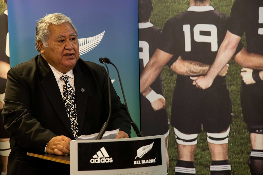 The Prime Minister of Samoa, Tuilaepa Sailele Malielegaoi.