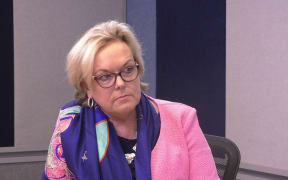 Judith Collins interviewed in the Checkpoint studio