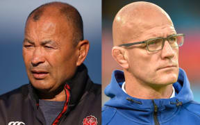 Coaches Eddie Jones and John Mitchell