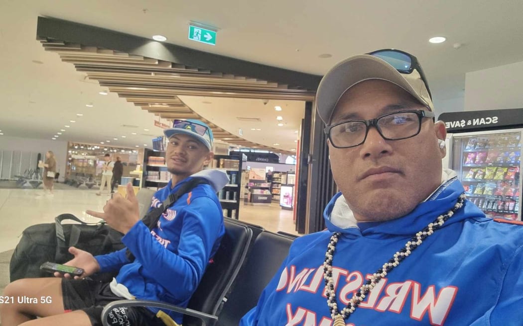 Iosefa and Kaio departed Tokelau aboard the MV Kalopaga, taking the two-day sea journey to Samoa to catch their 19 October flight to Sydney.