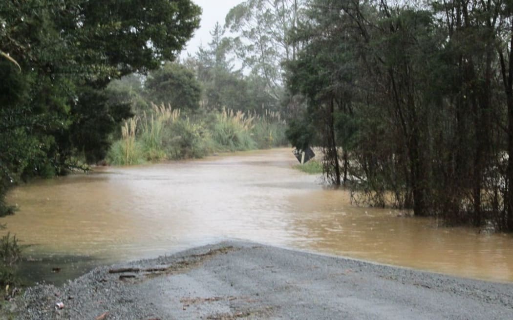 Rural road in Pipiwai, west of Whangarei.
