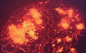 Halema‘uma‘u lava lake, Kilauea volcano.