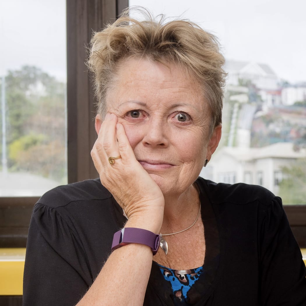 Head shot of a middle aged Pakeha woman.