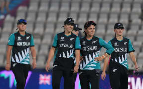 Melie Kerr (R) of New Zealand during the New Zealand White Ferns v Ireland, group 2 - match 3 of the ICC Women’s T20 World Cup England & Wales 2026 June 2026 at The Rose Bowl, Southampton, England on Friday 19 June 2026. Photo: Sameera Peiris /www.photosport.nz